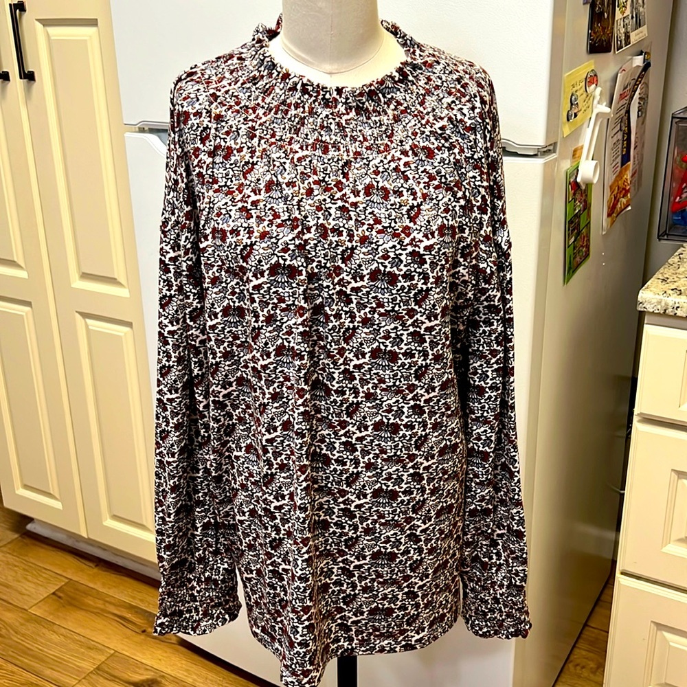 Ann Taylor Floral Blouse #ZZ